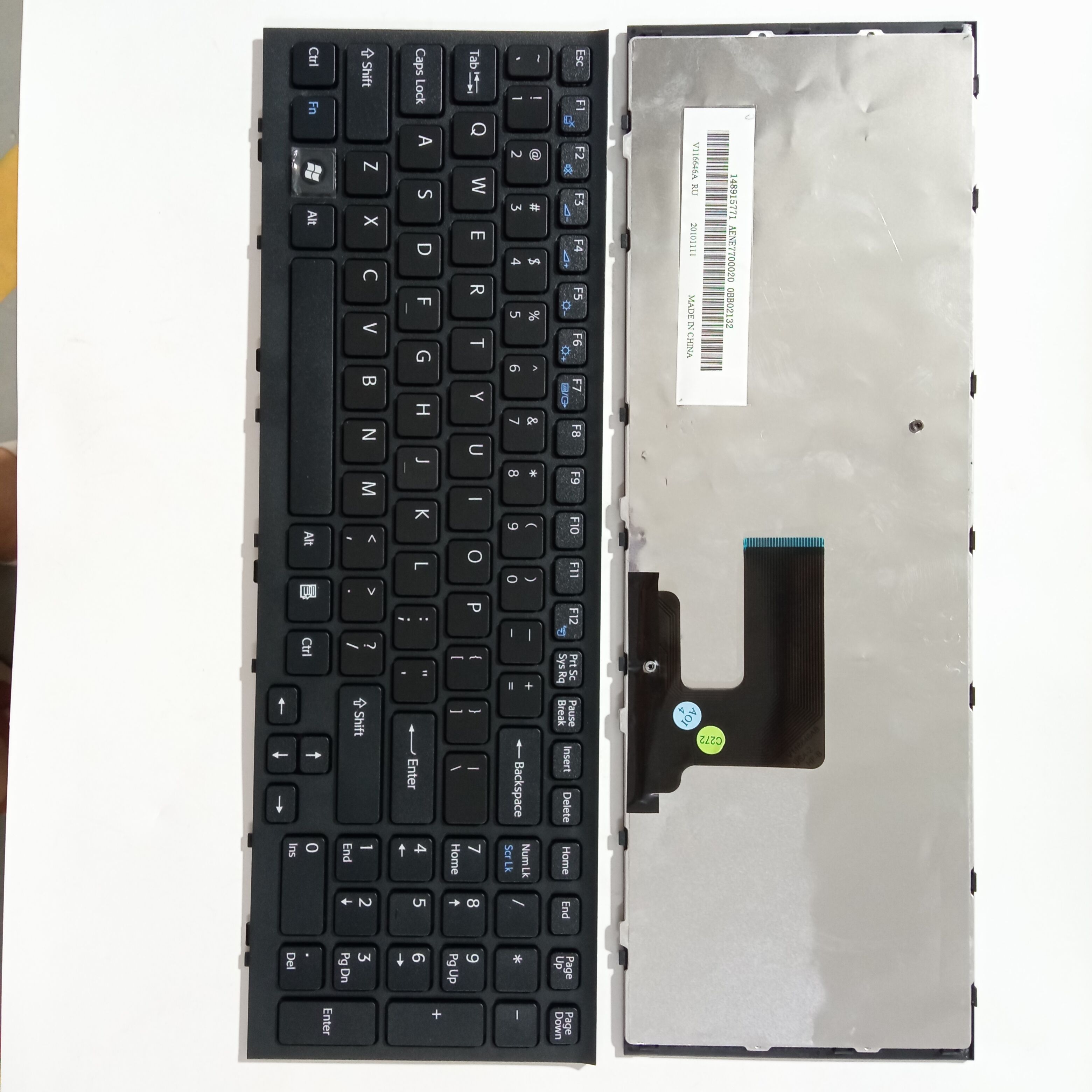 Picture of New Replacement Laptop Keyboard For SONY EE/VPC-EE BLACK FRAME BLACK (OEM) US Layout